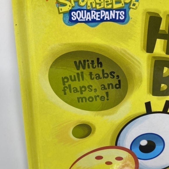 Childrens kids Nickelodeon Spongebob Squarepants books pull tab - Picture 2 of 5